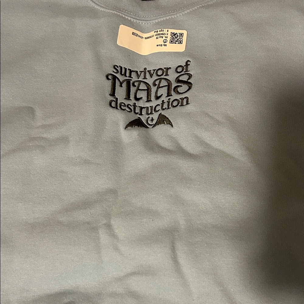 Blue Graphic Sweatshirt